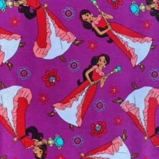Elena of Avalor For Avalor Purple Cotton Fabric
