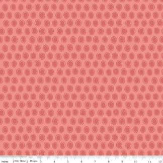 Countryside Dot Coral Cotton Fabric