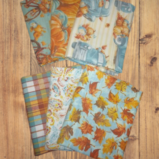 6 Fat Quarters - Assorted Pumpkin Please Fat Quarter Bundle