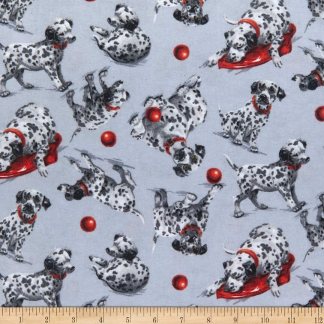 Dalmatians Puppies Flannel Fabric