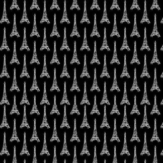 Paris Black Cotton Fabric