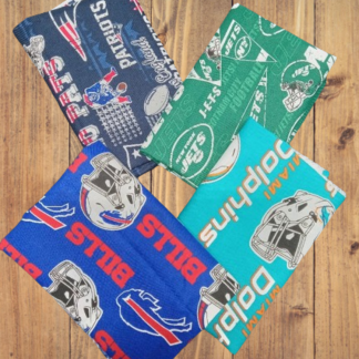 4 Fat Quarters - AFC East NFL Fat Quarter Bundle