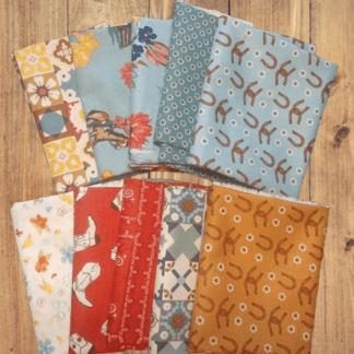 10 Fat Quarters - Assorted Wild Rose Western Fat Quarter Bundle