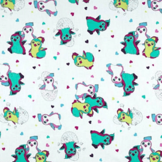 Hatchimals Hearts Cotton Fabric
