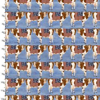 Hometown America Home Cows Cotton Fabric