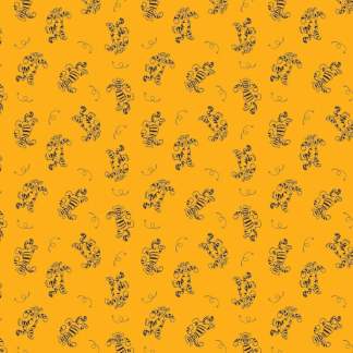 Winnie the Pooh Tigger Orange Flannel Fabric