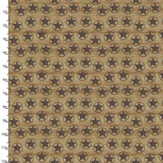 Hold Your Horses Lonestar Allover Tan Cotton Fabric