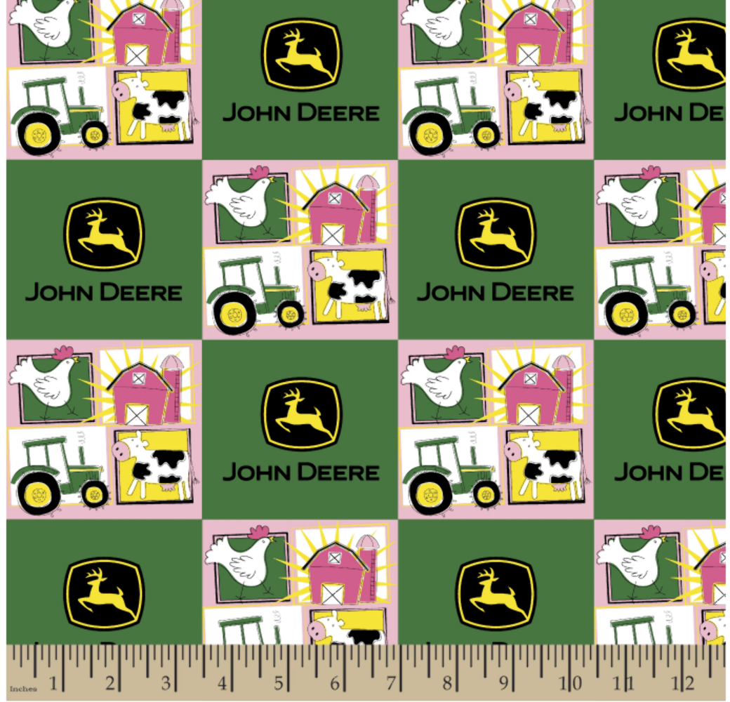 Handmade Placemat Or Table Runner John Deere Girl Farm Patched