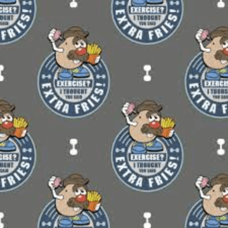 Mister Potato Head French Fries Cotton Fabric