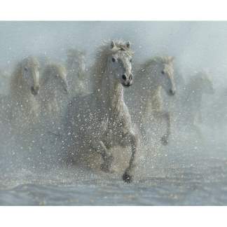 Wild Horses Running Wild Cotton Panel