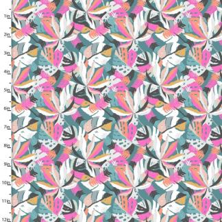 Handmade Placemat Or Table Runner Zebra Dazzle Lavish Leaves Turquoise