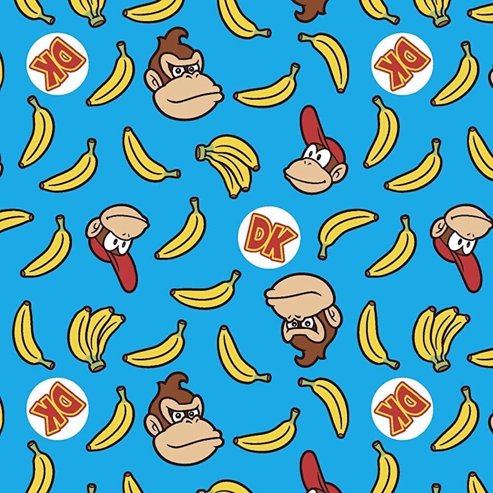 Donkey Kong Coordinating Print Cotton Fabric
