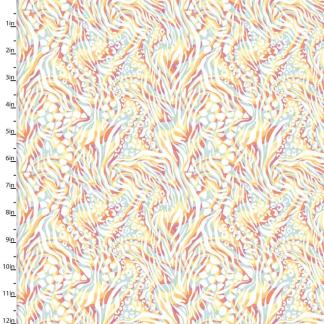 Handmade Placemat Or Table Runner Two by Two Rainbow Swirl Multi