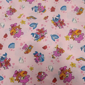 Bear Under the Sea Story Cotton Fabric