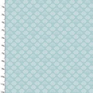 Handmade Placemat Or Table Runner Two by Two Allover Ark Blue