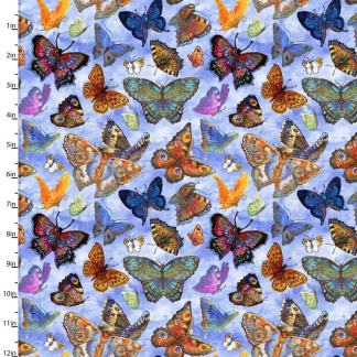 Handmade Placemat Or Table Runner Love is All Around Beauty In Flight Blue