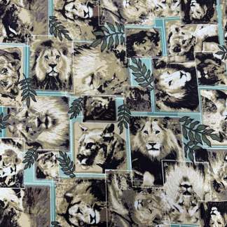 Lions Cotton Fabric
