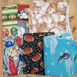 Assorted Sports Fabric - 1 lb Scrap Bundle
