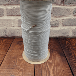 White - 1/16 inch Elastic Cord 1000ft Roll