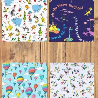 4 Fat Quarters - Assorted Dr. Seuss Fat Quarter Bundle
