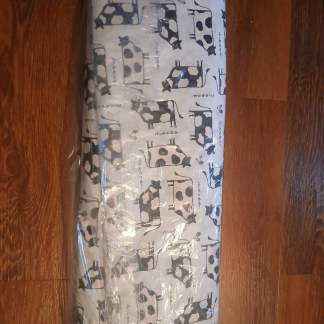 Cow & Chicken Calico Cotton Fabric by the Bolt