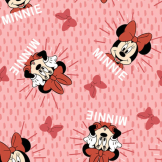Sweet Minnie Badge Fleece Fabric