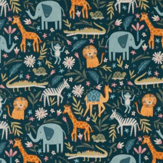 Animal Kingdom Cotton Calico Fabric