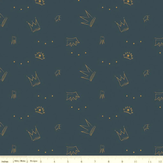 Spin and Twirl Crowns Oxford Cotton Fabric