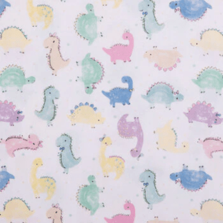 Dino Babies Flannel Fabric