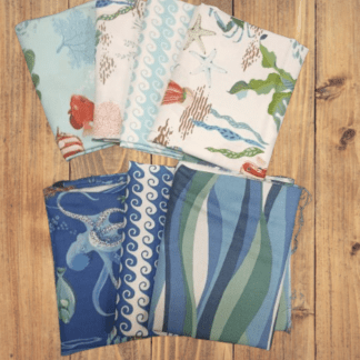 7 Fat Quarters - Assorted Free As The Ocean Fat Quarter Bundle