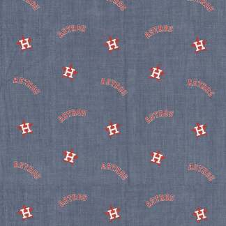 Houston Astros Chambray Mini Cotton Fabric