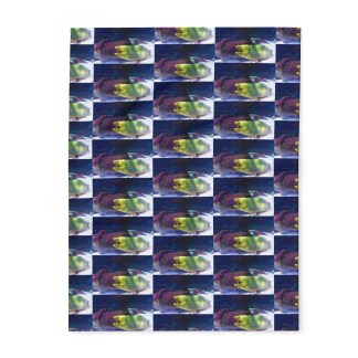 Cozy Arctic Fleece Blanket with Vibrant Eel Design – Perfect for Home and Giftin