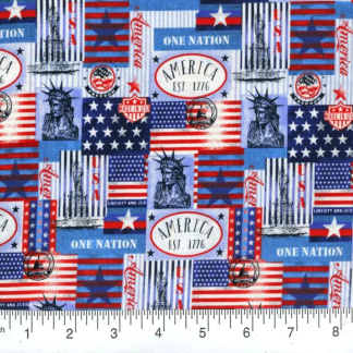 Patriotic Cotton Fabric