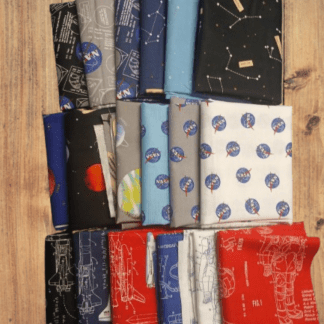 18 Fat Quarters - Assorted Outer Space by NASA Fat Quarter Bundle