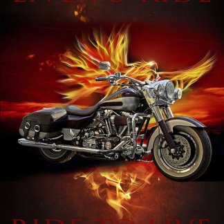 Live to Ride 36" x 44" Panel Fabric