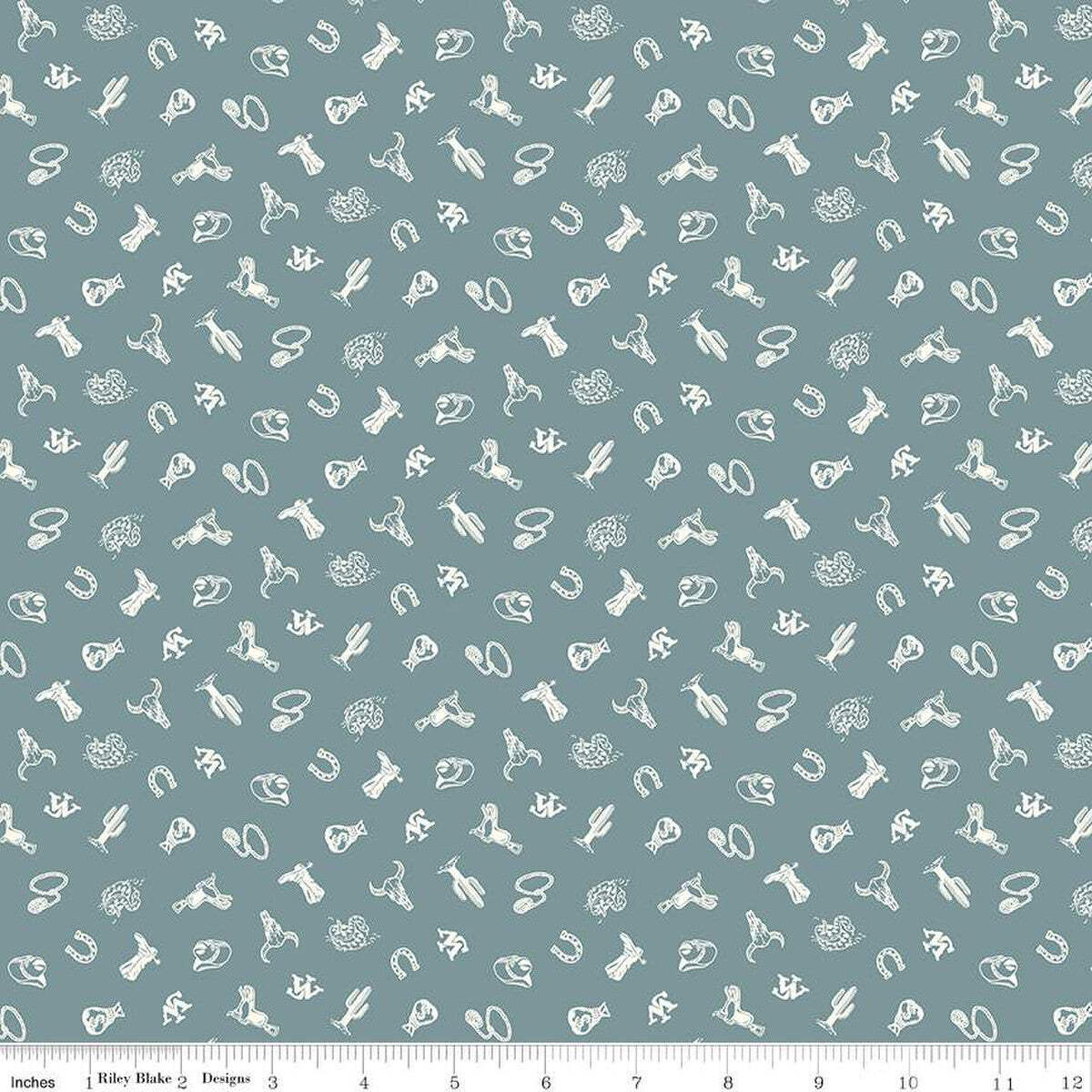 John Wayne Courage Icons Storm Cotton Fabric