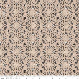 John Wayne Courage Bandana Sand Cotton Fabric