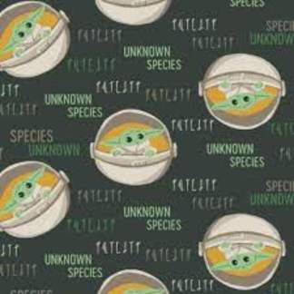 Star Wars Mandalorian Child Species Fleece Fabric