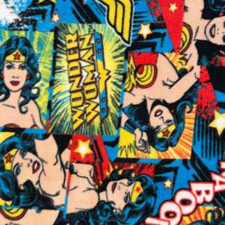 DC Wonder Woman Girl Power Fleece Fabric