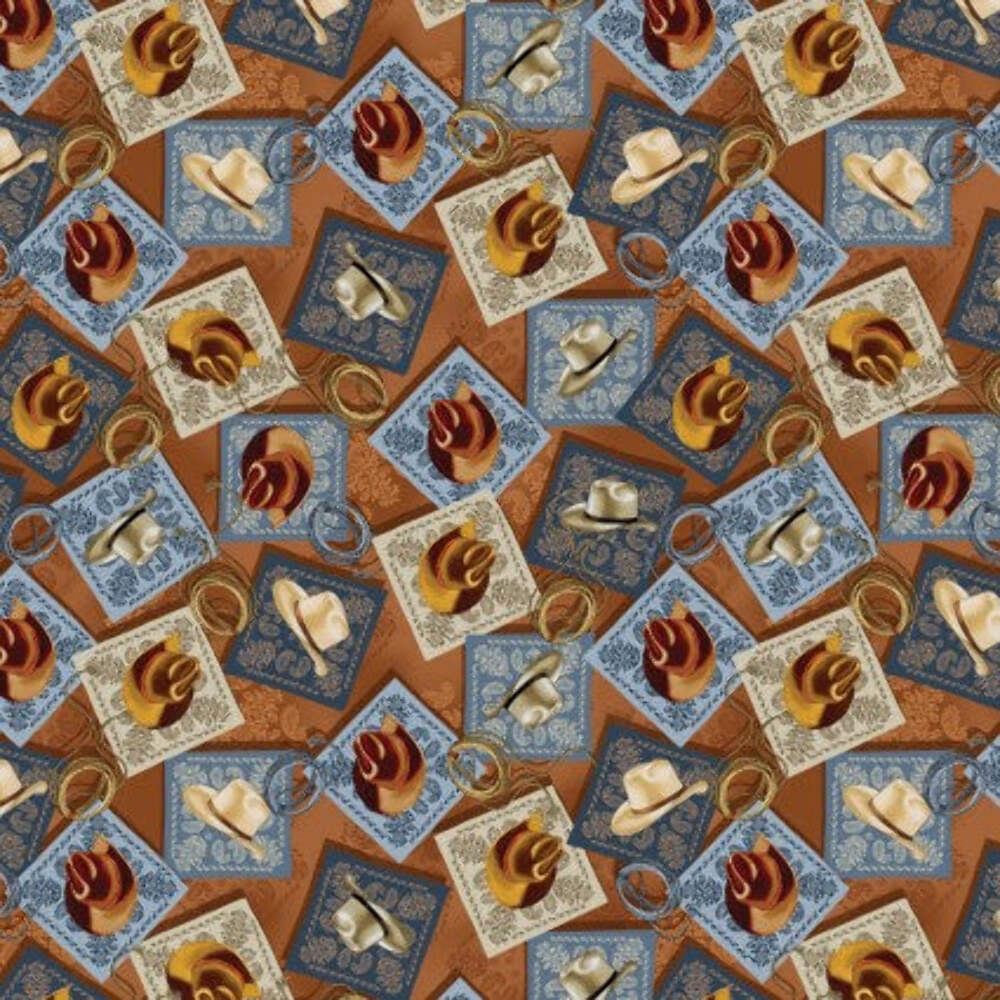 Yellowstone Bandanas & Hats Cotton Fabric