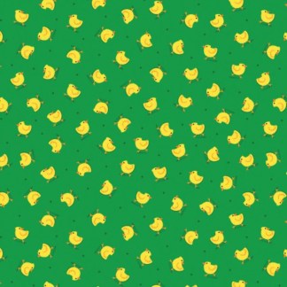 Barnyard Rules Here Chickies Cotton Fabric