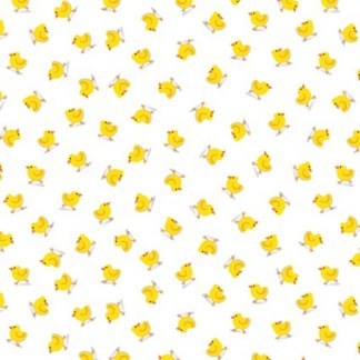 Barnyard Rules Here Chickies Cotton Fabric