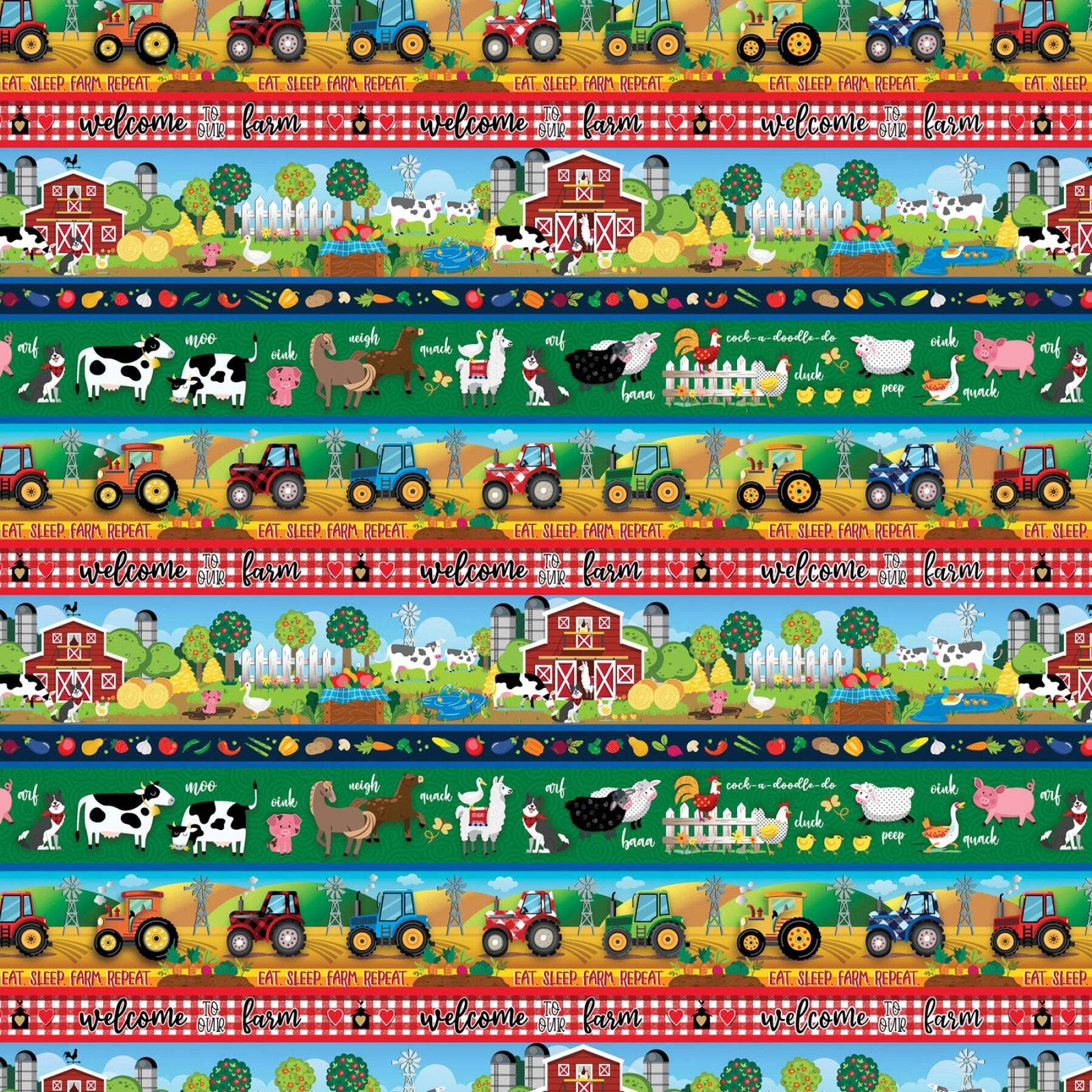 Barnyard Rules Barnyard Stripe Cotton Fabric