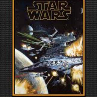 Star Wars Exploding Ships No Sew Blanket