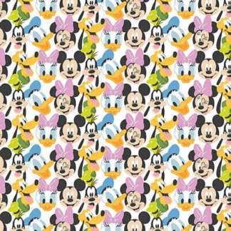 Mickey Mouse Play All Day MM Here Comes The Fun Cotton Fabric