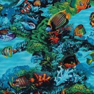 Wildlife Reef Cotton Fabric