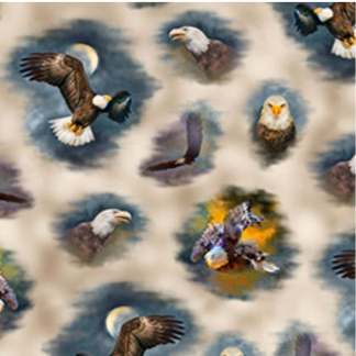 Eagle Dreams Eagle Vignettes Cotton Fabric