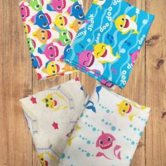 4 Half Yards -Assorted Baby Shark Half Yard Bundle