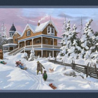 Winter Fun Panel Cotton Fabric