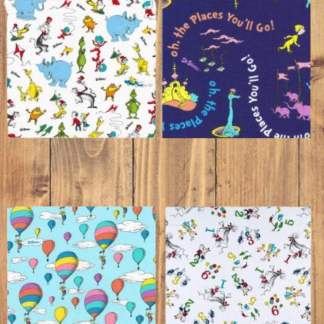 4 Half Yards -Assorted Dr. Seuss Half Yard Bundle